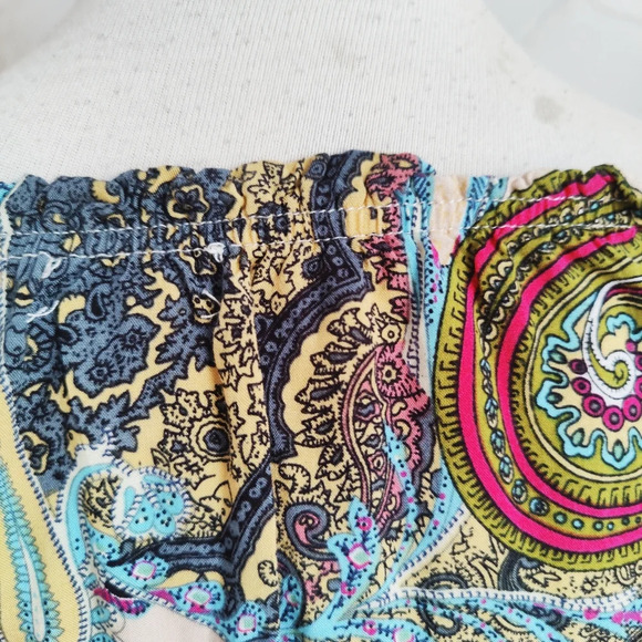 Umgee • Off Shoulder • Boho Blouse Top • Paisley Print • Large - Picture 4 of 5